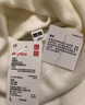 优衣库女装HEATTECH摇粒绒两翻领套头衫/长袖25秋冬新款479608 01 乳白色 L /160/88A 实拍图