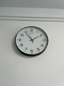 康巴丝（Compas）挂钟客厅钟表 简约石英钟表挂墙时钟 3294A 黑色 实拍图