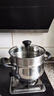 爱仕达（ASD）汤锅 304不锈钢小蒸锅 带蒸屉炖煮锅 20CM燃气电磁炉通用奶锅B1-Z 实拍图