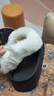 【福利价】4.5CM厚底麂皮绒外穿棉拖鞋女秋冬室内居家用毛毛棉拖 8805厚底4.5公分-黑色 38-39 适合37-38 实拍图
