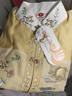 重回汉唐溶溶月竖领对襟袄马面裙套装原创明制汉服女款秋冬款 浅黄色竖领对襟袄/预售 付款45天 XL 实拍图