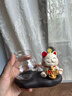 京东鲜花招财猫水培花瓶家居客厅装饰品办公桌面工位摆件水养器皿花盆摆设 实拍图