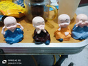 四不小和尚禅意小沙弥汽车饰品摆件花盆摆件创意实用男女生礼品 四不和尚套装（共4个） 实拍图