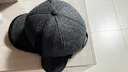 黛米安妮莎冬季新款护耳帽子男士防寒保暖棒球帽冬天中老年爸爸老头加厚帽子 灰色 均码 55-cm 实拍图