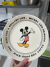 迪士尼陶瓷餐具套装高颜值复古奶油健康碗筷家用防滑可微波耐高温 复古米奇8寸深盘 1个 实拍图