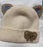爱贝迪拉婴儿帽子秋冬季婴幼儿男宝宝护耳毛线帽秋冬款一岁女儿童针织帽M 实拍图