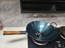 荣事达（Royalstar）章丘手工锻打铁锅圆底老式炒锅无涂层不粘炒菜锅燃气灶无盖36cm 实拍图