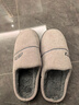 回力棉拖鞋男秋冬季室内防滑保暖加绒软底情侣家居鞋新款女士厚底秋天 灰色 44-45 偏小一码 实拍图