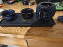瓷牌茗茶具（cipaiming teaset） 茶具套装小套功夫茶壶便携一壶四杯家用会客泡茶器小茶台 窑变兔毫蓝一壶四杯+磁石干泡盘 实拍图