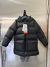 保姆鹅儿童羽绒服中长款加厚防寒外套宝宝中大童保暖冬装[NM2438] 炭黑 120 实拍图