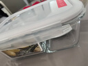 乐扣乐扣耐热玻璃保鲜盒大容量分格饭盒微波炉便当盒餐盒密封碗1L三分隔 实拍图