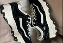 斯凯奇奥利奥|秋季黑白老爹鞋复古熊猫鞋透气厚底增高运动鞋 实拍图