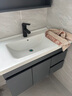 恋派浴室柜 陶瓷一体盆卫生间洗脸盆柜组合悬挂式洗漱台智能洗手盆柜 智能镜箱】珠光灰+陶瓷盆 70cm 实拍图