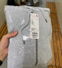 优衣库男装女装连帽拉链运动开衫长袖外套休闲卫衣479800 475380 479800/08深灰色 L 实拍图