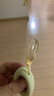 COOKSS儿童勺子宝宝学吃饭PPSU叉勺弯头婴儿硅胶短柄训练辅食勺 实拍图