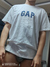 GAP男女装春季款纯棉字母logo短袖T恤常规上衣美版570044 白色 2XL 美码 3XL亚洲码185/124A 实拍图