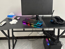 初学者  电脑桌台式家用电竞桌椅套装办公桌简约书桌游戏桌书房写字桌子 子夜黑120*60-电竞纹路 实拍图