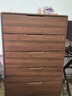 壹品帆诚中古风实木斗柜客厅五斗柜多巴胺抽屉柜床尾柜卧室床尾置物柜 【全实木材质】中古风胡桃色-五斗柜80CM 实拍图