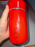 希诺（heenoor）保温杯女士高颜值不锈钢水杯家用便携泡茶杯子XN-9619红色 330mL 实拍图