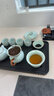 京东京造 茶具整套 功夫茶具套装带茶盘茶壶茶杯 天青汝窑西施壶 16件 实拍图