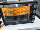 格兰仕（Galanz）【国家补贴】电烤箱 家用 40L大容量 上下独立控温 多层烤位 机械操控 烘培炉灯多功能 K42 经典黑 40L 黑色 实拍图