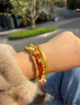 六桂福珠宝黄金手链女款足金纯金盘缠木马手串串珠元旦礼物送女友显大显粗款 金重8.57克 富贵木马手链 晒单实拍图