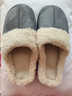 2025新款棉拖鞋男冬季厚底加绒保暖家居用防滑情侣毛毛拖鞋女毛绒 灰色 44-45 实拍图