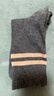 浪莎袜子女秋冬中筒袜抗起球纯棉袜条纹黑色长筒袜女士长袜 实拍图