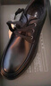 奥康（Aokang）官方男士商务通勤系带舒适休闲皮鞋透气西装牛皮鞋爸爸 黑色 41 实拍图