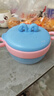 COOKSS婴儿辅食碗恒温注水保温碗316不锈钢宝宝婴幼儿吃饭儿童餐具浅蓝 实拍图