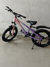 凤凰山地自行车男女变速山地车碟刹青少年儿童自行车学生单车 星际 粉紫【单速+三刀轮】 20寸【适合125-160cm】 实拍图