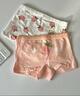 北极绒4条装儿童内裤女童发育期纯棉女孩学生10A抑菌平角短裤宝宝中大童 实拍图