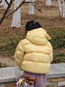 巴拉巴拉童装儿童羽绒服宝宝男女童2025冬装新款婴儿外套保暖上衣泡芙羽绒 黄色小南瓜31004-白鸭绒 120 （充绒量106g 适合5-6岁） 实拍图