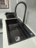 欧琳（OULIN）厨房水槽大单槽304不锈钢纳米手工水槽750*460 旗舰款9158H配L009H三出水抽拉龙头 实拍图