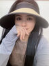 真享防晒帽夏季帽子女大帽檐遮阳帽太阳帽防紫外线时尚洋气空顶帽K192 实拍图