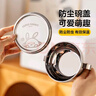 onlycook316儿童辅食饭碗 带盖带把手双耳汤碗不锈钢双层宝宝餐具-小号 实拍图