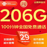中国联通流量卡电话卡手机卡纯上网大流量卡5G全国通用不限速大王卡低月租联通流量卡 河南专属-29元206G流量+100分钟-外省勿拍 实拍图