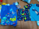 佑游儿童泳衣泳裤速干分体大中小童恐龙游泳衣六件套38228蓝色恐龙4XL 实拍图