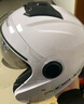 凤凰（Phoenix）新国标A类3C认证电动车摩托车头盔双镜片防雾防风保暖亮白 男女四季通用电瓶车3/4半盔冬季安全帽 实拍图