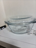 格娜斯学生泡面碗双耳透明玻璃碗带盖微波炉专用碗耐热汤碗面碗沙拉碗1L 实拍图