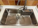 欧琳（OULIN）京东集采水槽大单槽厨房洗菜盆304不锈钢拉丝洗菜池一体盆大容量 实拍图