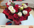 百花馆鲜花玫瑰花满天星新年元旦花束生日礼物真花送女友同城配送当日达 【初心不负】11朵红玫+桔梗+红豆|JD268 实拍图