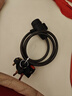 山地自行车锁防盗密码钢丝锁加粗固定钥匙锁抗剪单车装备配件折叠 钥匙锁-85cm-带锁架（简装） 实拍图