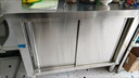 普美森304不锈钢工作台厨房橱柜商用餐饮店桌子家用操作台推拉门置物架 304加厚不锈钢单通款 304不锈钢长80*宽40*高80 实拍图