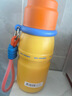 九阳（Joyoung）保温杯大容量316L不锈钢水杯男女便携直饮弹盖茶漏杯子礼物 橙色 400ml WV101 实拍图