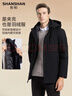 SHANSHAN杉杉【可拆内胆】三合一羽绒服男鹅绒中长款加厚保暖爸爸装外套男 实拍图