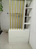 弘星隆玄关柜鞋柜一体进门家用门口欧式客厅屏风隔断简约现代酒柜储物柜 高2米长80*宽30白色+4根白架 自己组装 实拍图