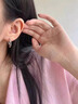 芯奢S999足银耳环女士2025新款养耳洞素圈耳圈耳钉纯银设计高级感耳饰 12mm【2只装】 实拍图