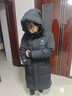 鸭鸭（YAYA）王一博同款极寒泡芙羽绒服女士长款过膝加厚户外情侣东北防寒外套 青光黑色 S /165 实拍图