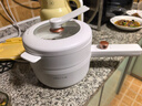 小熊（Bear）电煮锅 小电锅 电蒸锅 长柄 宿舍小锅 多功能锅辅食锅 学生泡面电煮锅小型1-2人P16M2 1.6L配蒸笼 实拍图